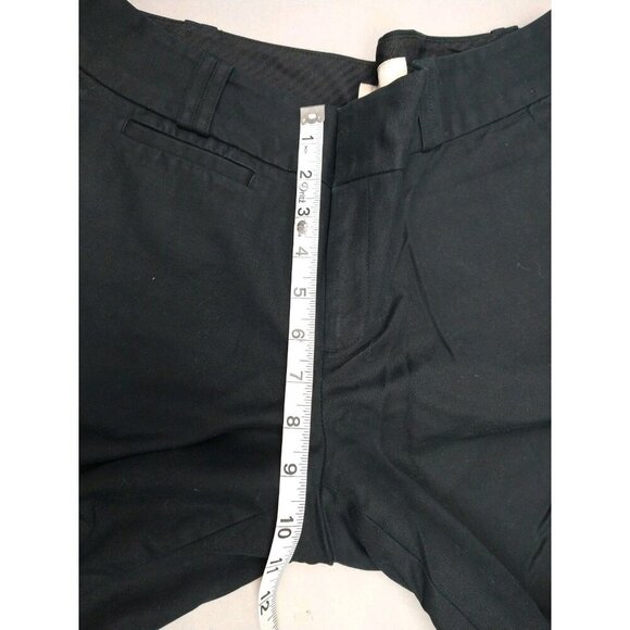 Banana Republic Pants Womens 8 Black Martin Fit Chino Trouser Boot Flare Stretch - Picture 3 of 10